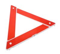 NESTINGHO Triángulo de Emergencia para Coche Rojo de Plástico y Metal, Fácil de Desmontar y Almacenar para Situaciones de Seguridad Vial y Estacionamiento en Carretera