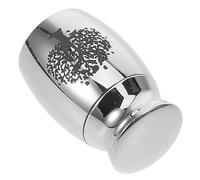 NESTINGHO Urna para Mascotas Pequeñas de Acero Inoxidable Tapa Hermética Urna Conmemorativa para Cenizas de Perros y Gatos Contenedor Cinerario Portátil 25Mm X 16Mm