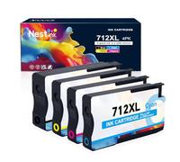 Nestink 712XL 712-XL compatible con cartuchos de tinta HP (paquete de 4) | 712xl compatible con impresoras HP DesignJet T650 T630 T230 T210 T250