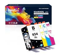 Nestink 934XL 935XL Cartuchos de impresora (1 negro, 1 cian, 1 magenta y 1 amarillo), repuesto para HP 935xl Multipack compatible HP OfficeJet 6220 6800 6810 6812 6815 6820 6822 6825, HP OfficeJet Pro