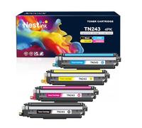 Nestink TN-243 TN243cmyk Tonr Compatible para Brother MFC-l3770CDW MFC-L3750CDW DCP-L3550CDW HL-L3230CDW MFC-L3710CW MFC-L3730CDN HL-L3270CDW HL-L3210CW DCP-L3510CDW TN-247 Juego de tóner TN247 (4 par