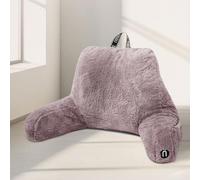 Nestl Almohada de Lectura de Piel, Elegante Almohada de Espalda para Sentarse en Cama, Almohada de Piel sintética con Brazos, Almohadas de Lectura para Sentarse en la Cama, Adultos y niños, Almohada