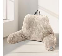 Nestl Almohada de Lectura de Piel, Elegante Almohada de Espalda para Sentarse en Cama, Almohada de Piel sintética con Brazos, Almohadas de Lectura para Sentarse en la Cama, Adultos y niños, Almohada