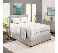 Nestl Bedding Juego de sábanas bajeras con Laterales extraprofundos, tamaño King, 78 x 80 Pulgadas, Color Blanco