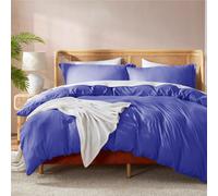 Nestl Royal Blue California King Duvet Cover Sets - Soft Double Brushed Cal King Duvet Cover 3 Piece with Button Closure 1 Duvet Cover 104x98 inche