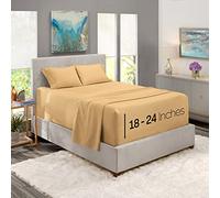 Nestl Sábanas con Bolsillo extraprofundo, se Adapta a colchones de 18 a 24 Pulgadas de Profundidad, Juegos de sábanas de tamaño King de 4 Piezas, sábanas de tamaño King con Bolsillo Profundo, sábanas