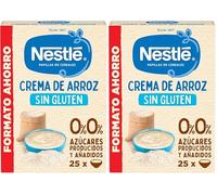 Nestlé 0% 0% Crema De Arroz Y Sin Gluten, A Partir De Los 6 Meses, 450 G (Paquete de 2)