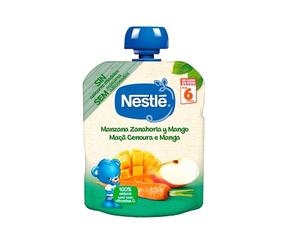 Nestlé 100% Fruta Manzana Zanahoria Mango 90 g