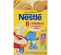 Nestlé 8 Cereales con Galleta Maria 900 gr - Papillas de Cereales