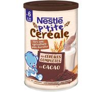 Nestlé Bébé P'tite - Cereales de cacao completamente secos, a partir de 6 meses, caja de 415 g