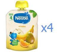 Nestlé Bolsita 4 Frutas +4m 4x90 gr