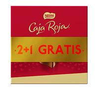 Nestlé - Caja Roja, Bombones Chocolate con Leche (3 x 100 g), Lote 2+1.