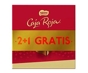 Nestlé - Caja Roja, Bombones Chocolate con Leche (3 x 100 g), Lote 2+1.
