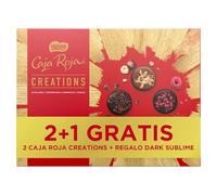 NESTLÉ CAJA ROJA Creations Bombones de chocolate 2 Estuches 186 g y Estuche Dark 145 g