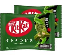 Nestle Japan KitKat - Matcha rico en dulzura para adultos, 11 piezas (paquete de 2)