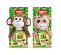 NESTLÉ JUNGLY surtido chocolate con leche Navidad 155,2g + PELUCHE