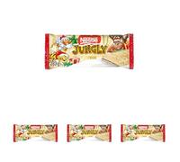 NESTLE Jungly Turrón de chocolate Blanco relleno 233 g (Paquete de 4)