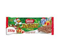 NESTLÉ JUNGLY Turrón de Chocolate con Leche y Galleta 232 g