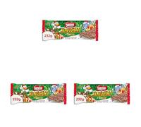 NESTLÉ JUNGLY Turrón de Chocolate con Leche y Galleta 232 g (Paquete de 3)