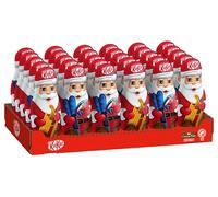 NESTLÉ KIT KAT Papa Noel figuritas de chocolate con leche NAVIDAD pack 30 figuritas de 45g