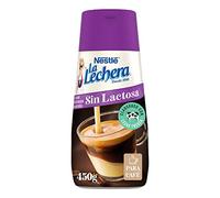 NESTLÉ LA LECHERA Leche condensada Desnatada sin lactosa Botella Sirve Fácil 450g