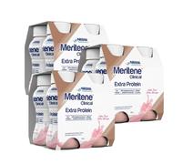 Nestlé Meriten Clinical Extra Protein Fresa 4x200ml - Pack 3 - Sin fibra | Sin lactosa ni gluten