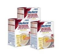 Nestlé Meritene Cereal Instantáneo Multifrutas 520g - Pack 3 - Con Fibra | Sin Lactosa