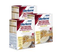 Nestlé Meritene Cereales Instantáneos 8 Cereales Miel 520g - Pack 3 - Con Fibra | Sin Lactosa