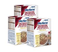 Nestlé Meritene Cereales Instantáneos de Cacao 520g - Pack 3 - Con Fibra | Sin Lactosa