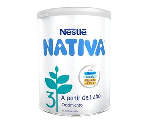 Nestlé NATIVA 3 Leche de crecimiento en polvo para bebés a partir de 12 meses, bote de 800g