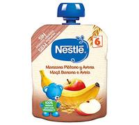 Nestlé Naturnes Bolsita de Manzana, Plátano y Avena, 6+ Meses, 90g