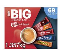 Nestlé Nestlé - Caja grande de galletas Kitkat y sus amigos | 69 x barras de galletas de chocolate - KitKat, Blue Riband, Toffee Crisp | Caja Chocolate Granel 1.357kg