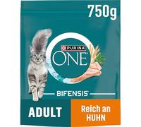 Nestle Nestlé PURINA ONE BIFENSIS Comida para Gatos para Adultos Seca, Rica en Pollo, 6 Unidades (6 x 750 g)