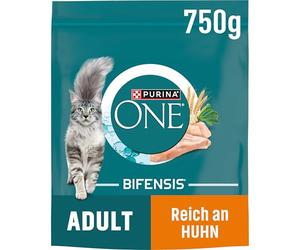 Nestle Nestlé PURINA One BIFENSIS Comida para Gatos para Adultos Seca, Rica en Pollo, 6 Unidades (6 x 750 g)