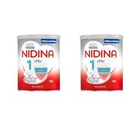 Nestlé Nidina 1 Leche para Lactantes en Polvo, Fórmula para Bebés Desde El Primer Día, Bote de 800g (Paquete de 2)