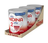 Nestlé NIDINA 2 Leche de continuación en polvo a partir de 6 meses, 3x800g | Leche de continuación en polvo para bebé a partir de 6 meses.