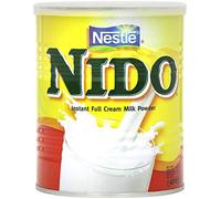Nestlé Nido Leche en Polvo Entera - Crema Instantánea para Bebidas de Café y Té con Vitaminas y Minerales Añadidos y Sin Conservantes ni Colorantes - Lata de 400 g