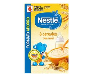 Nestlé Papillas 8 Cereales con Miel, 6+ Meses, 900g