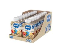 NESTLÉ Puré Manzana Melocotón y Avena, para bebés a partir de 6 meses, 16 bolsitas de 90g