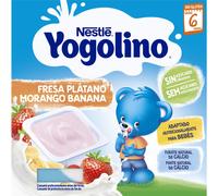 Nestlé Yogolino Fresa Platano sin Azúcar 100g 4 Unidades