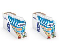 Nestlé Yogolino Lácteo Infantil Fresa Plátano, desde 6 meses, 8 Bolsitas de 100 g (Paquete de 2)