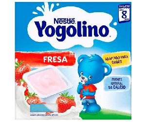 Nestlé Yogolino Pack de Yogures Sabor Fresa 4x100 gr