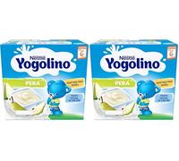 NESTLÉ YOGOLINO Postre Lácteo de Pera, a partir de 6 meses, 4x100g (Paquete de 2)