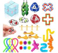 Nestling 30 Piezas Fidget Toy Pack, Juego de Juguetes Antiestrés para la Concentración y la Tranquilidad, Alivia el Estrés y Juguetes Sensoriales Contra los Trastornos de Ansiedad