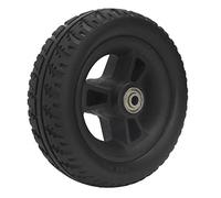 NestNiche 6 Inch Solid Walker Wheels, Black Wheels Replacement for Wheelchairs, Drive Rollator Wheels Parts, Solid Walker Wheels Replacement for Wheelchair