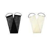 Net Bath Sponge Shower Puff For Back Gant Exfoliating African Sponge Netsponge Shower Foam Towel(2pcs-Black-White)