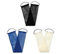 Net Bath Sponge Shower Puff For Back Gant Exfoliating African Sponge Netsponge Shower Foam Towel(3pcs-Black-Blue-Whi)