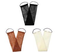 Net Bath Sponge Shower Puff For Back Gant Exfoliating African Sponge Netsponge Shower Foam Towel(3pcs-Brown-Black-Whi)