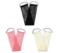 Net Bath Sponge Shower Puff For Back Gant Exfoliating African Sponge Netsponge Shower Foam Towel(3pcs-Black-White-Pi)