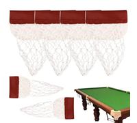 Net de Professional - Kit de bolsa cosida negra, ajuste accesorio de repuesto | Conjunto de engranajes de mesa deportiva Cue, paquete de fijación de rack de 6 piezas, hardware de sala